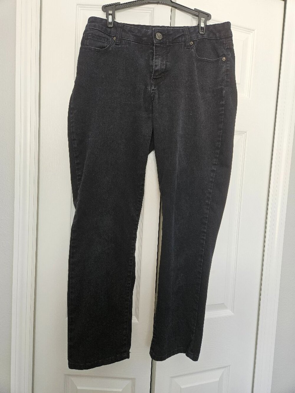 Black Straight Leg Jeans